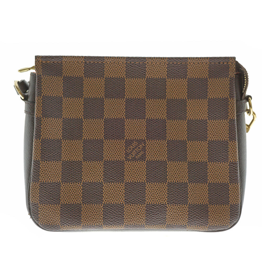 LOUIS VUITTON Trousse Makeup Damier Canvas Handbag Clutch Bag